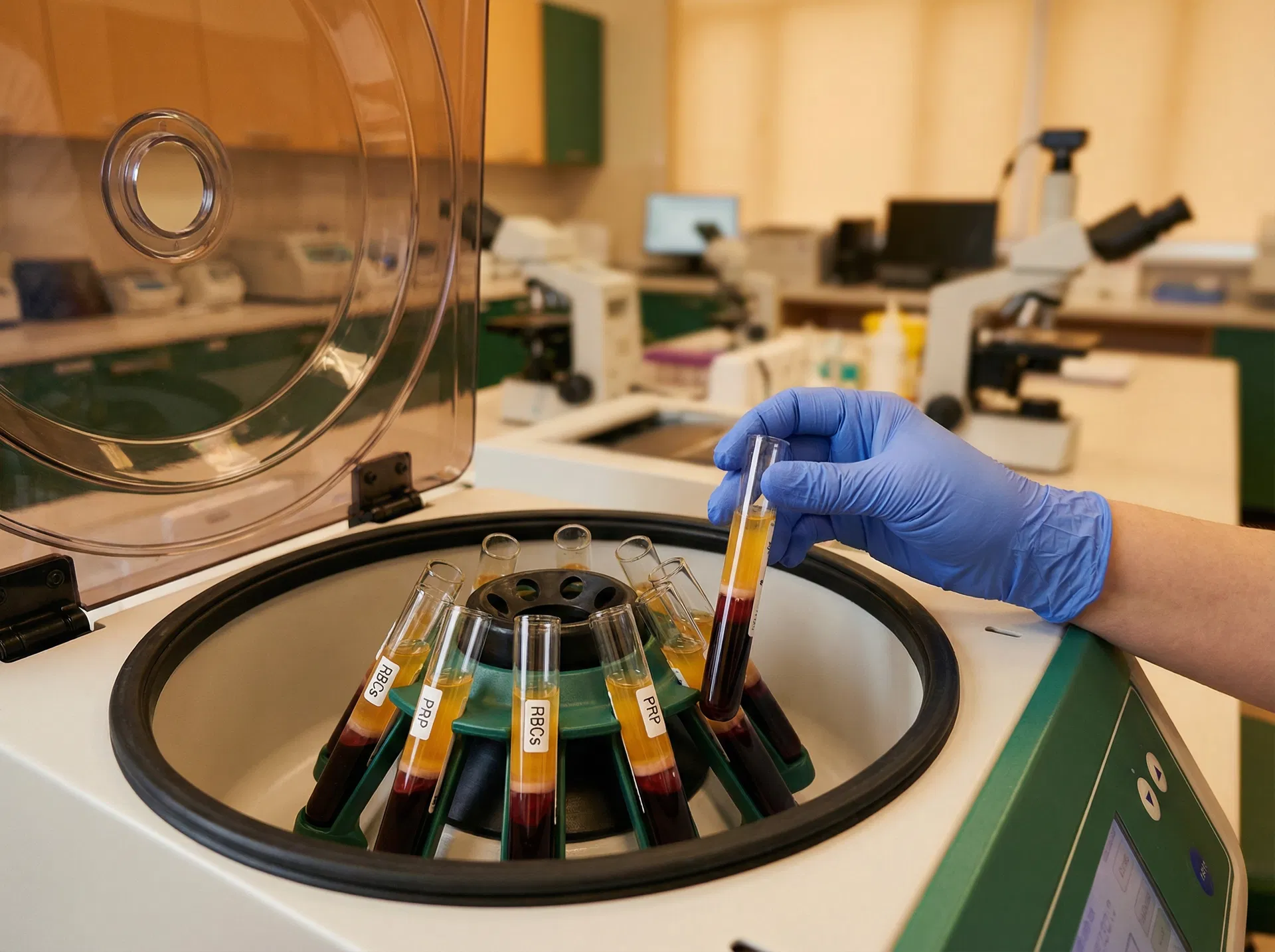 PRP laboratory preparation