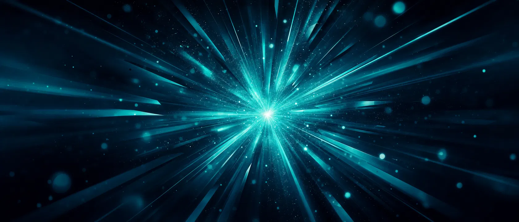 Abstract dark background with flowing teal light trails for MotionLab call to action