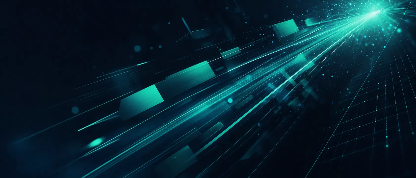 MotionLab hero background with dark navy tones and teal digital light effects