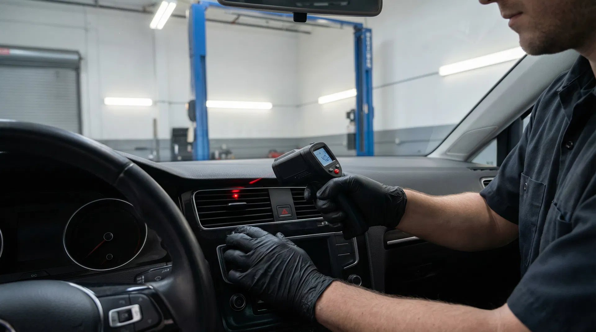 AC vent temperature diagnostic testing at CTR