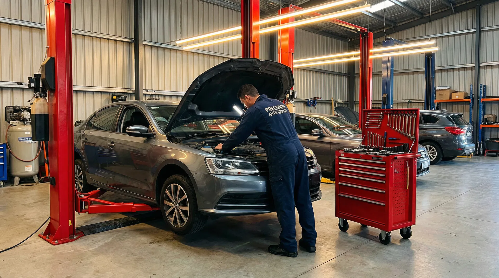 Auto engine repair at CTR shop in Concord NC