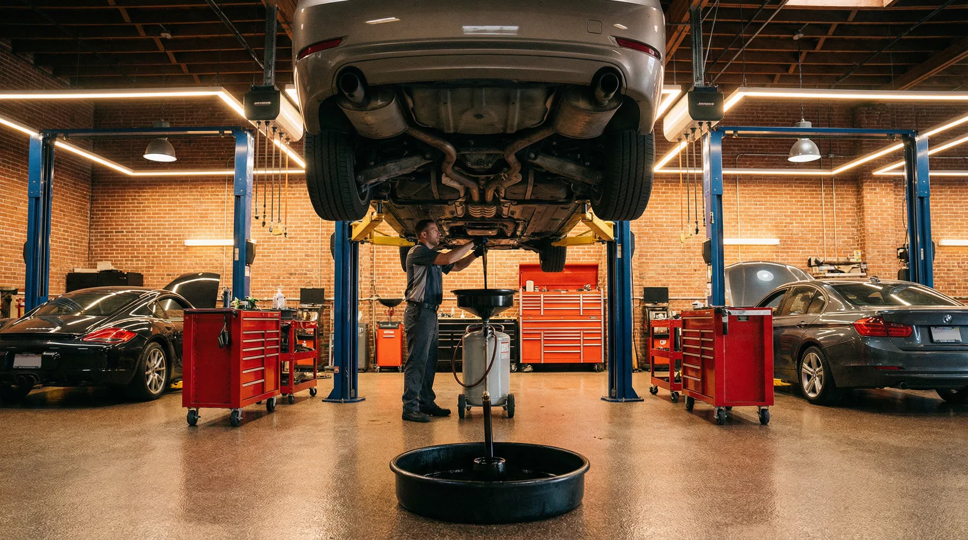 Professional auto oil change service at CTR Repair in Concord NC