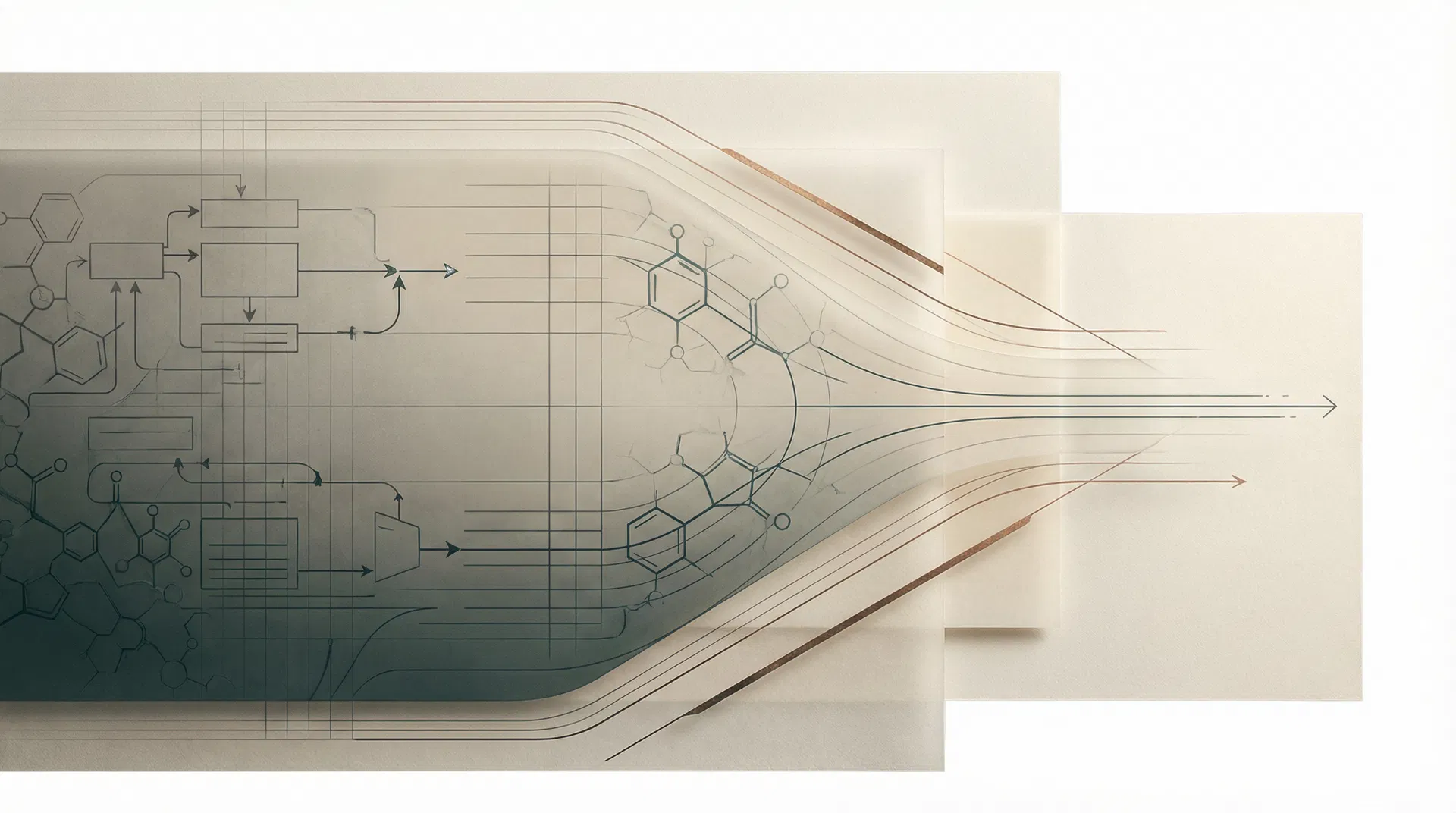 Abstract strategic biotechnology illustration