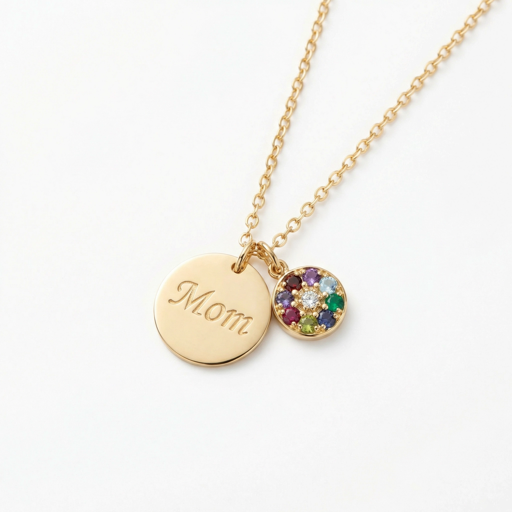 Collar Personalizado Mamá - Piedra de Cumpleaños y Nombre - Joyería para Parejas