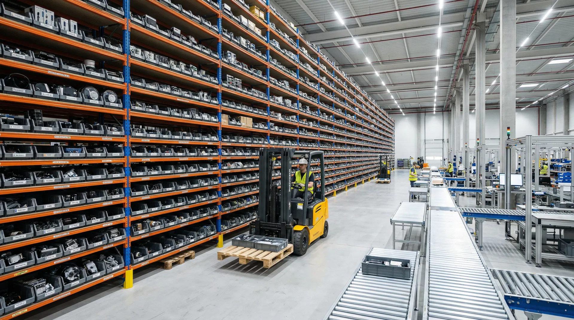 Stars Shops warehouse facility with millions of automation components