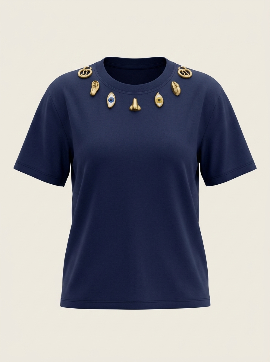 Navy Charm T-shirt