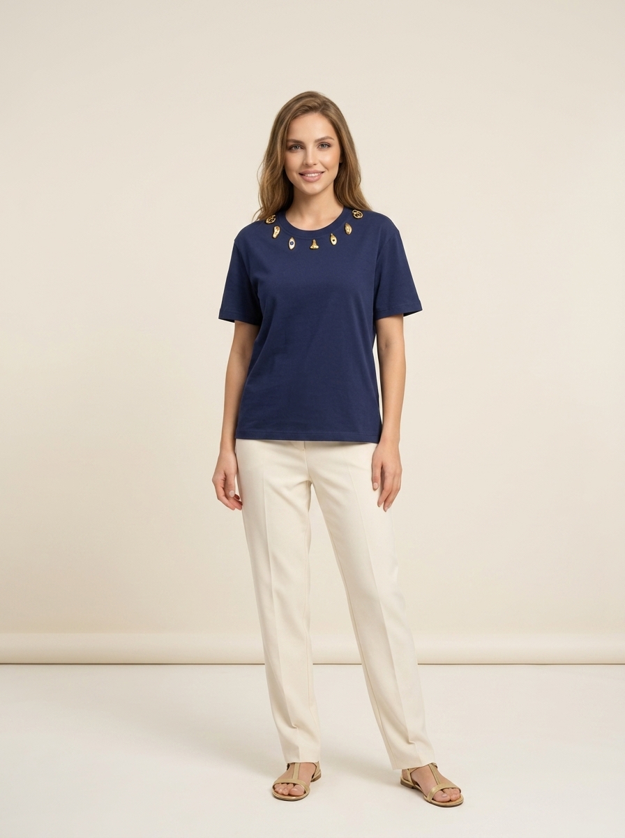 Navy Charm T-shirt