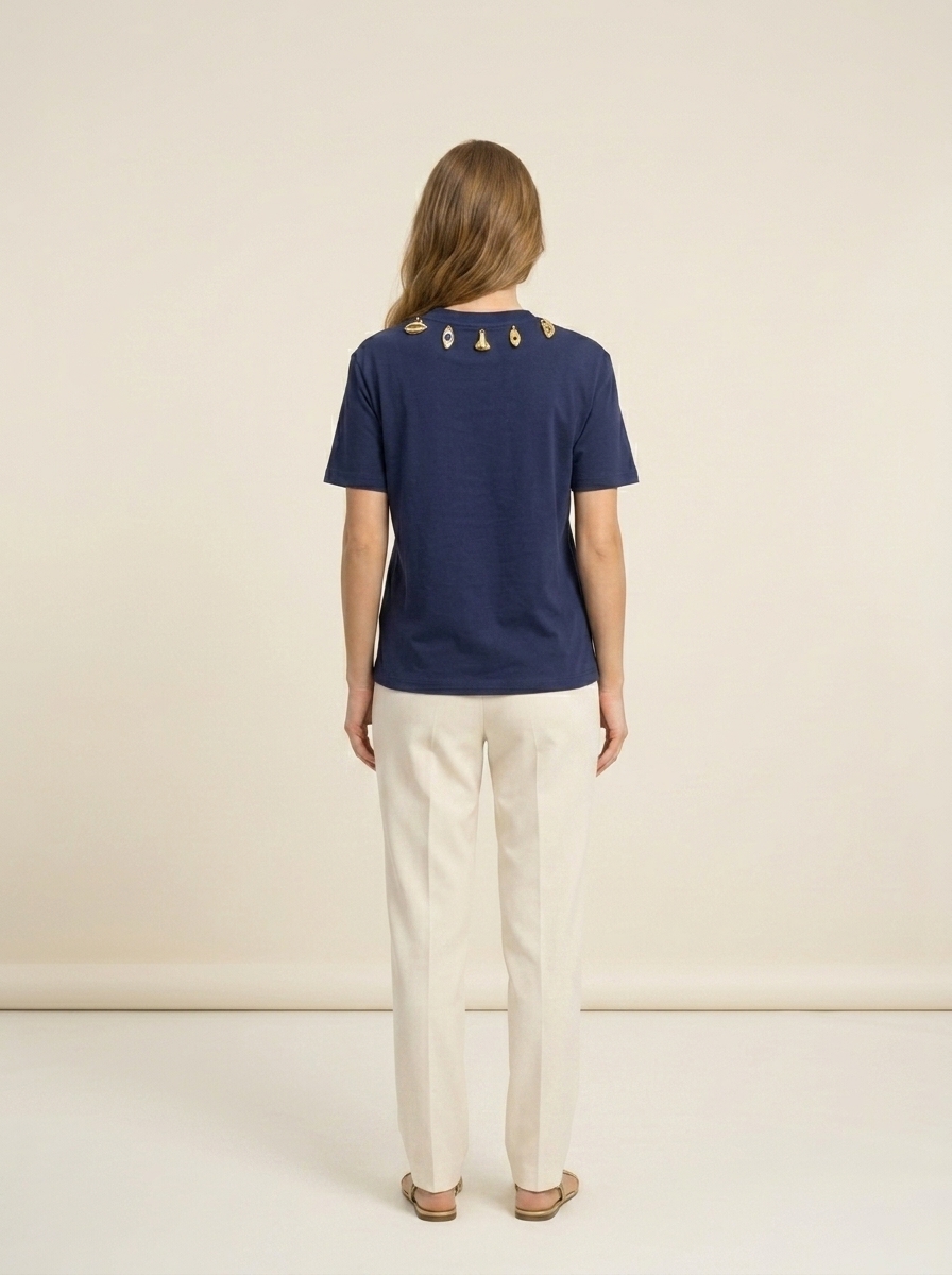 Navy Charm T-shirt
