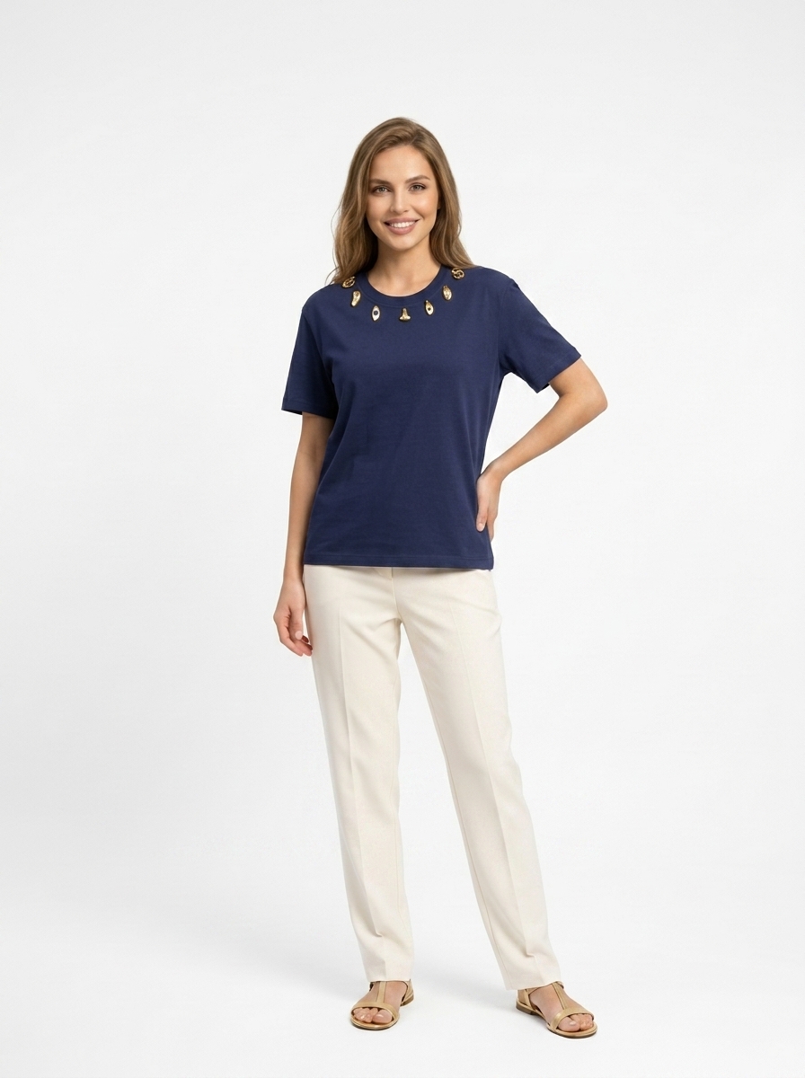 Navy Charm T-shirt