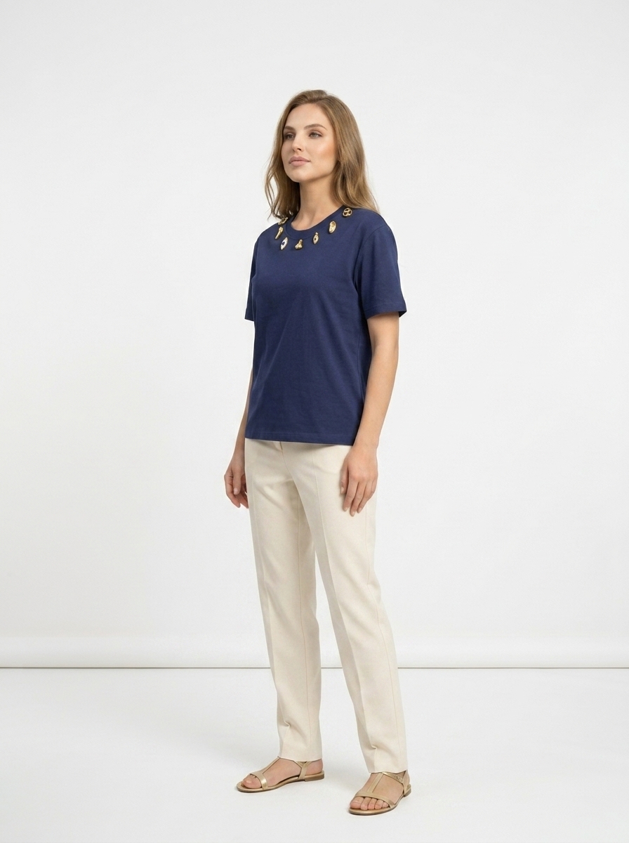 Navy Charm T-shirt