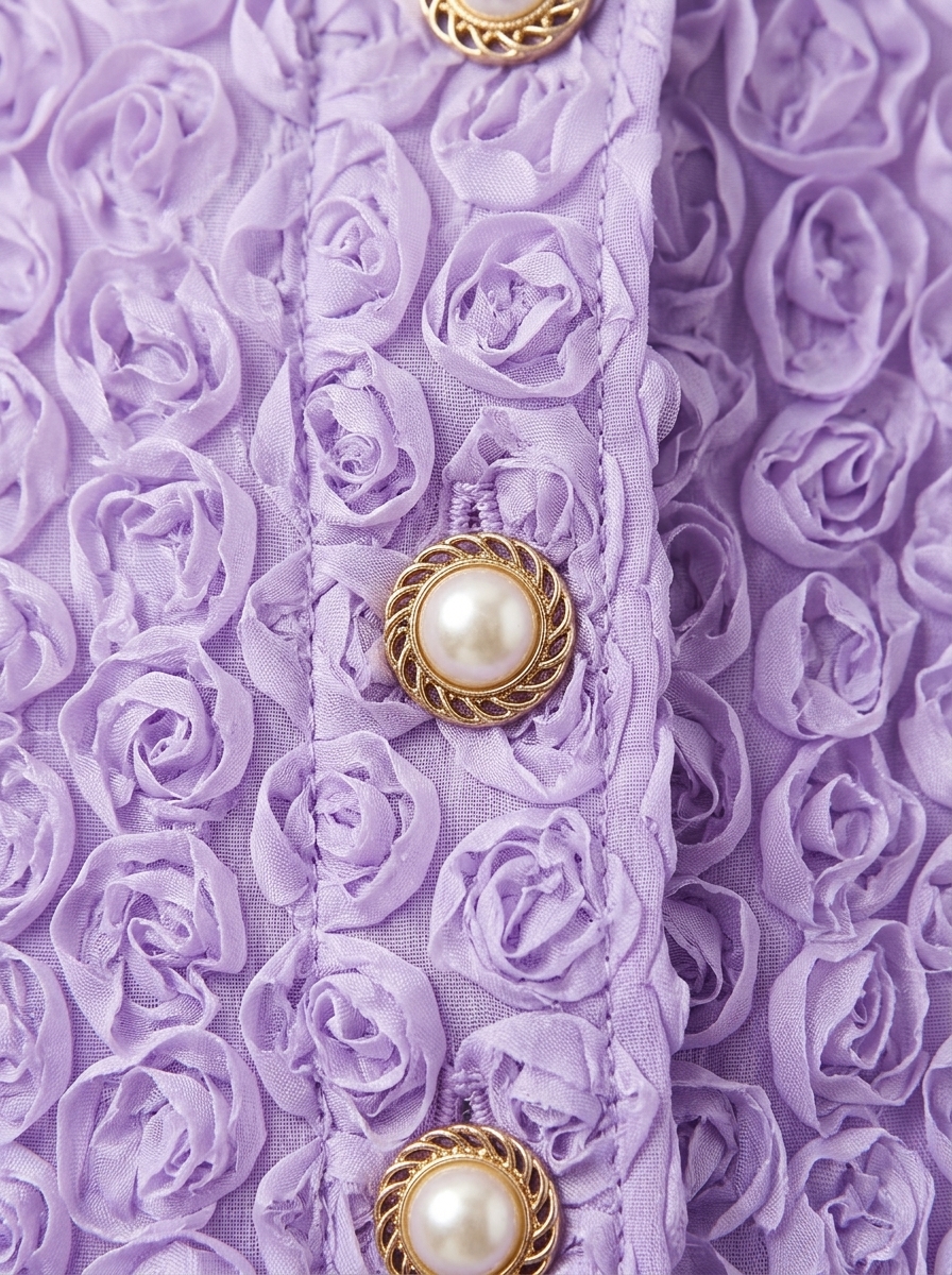 Lavender Rosette Top