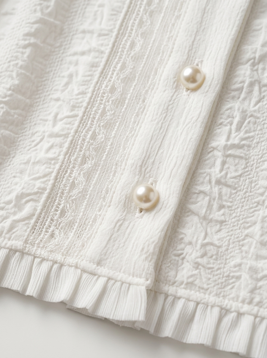 Puff Sleeve Texture Top