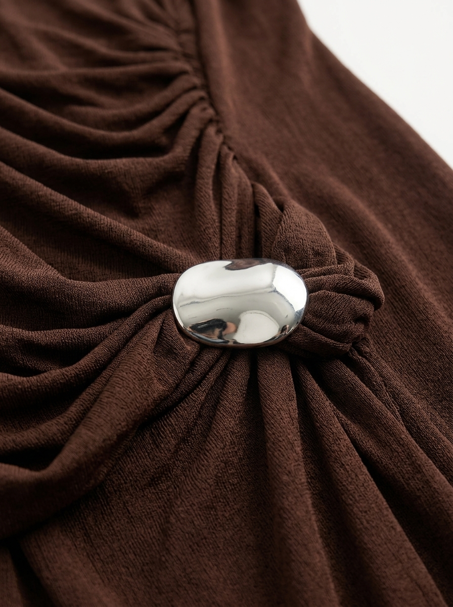 Chocolate Drape Dress