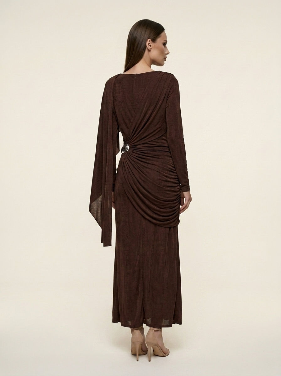 Chocolate Drape Dress