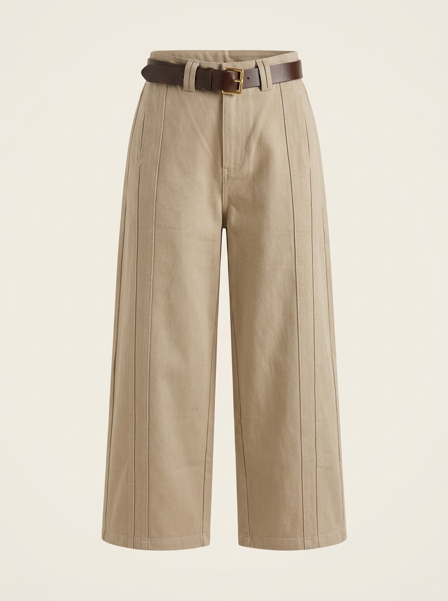 Khaki Seam Pants