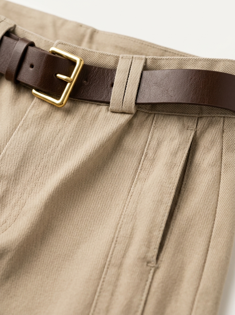 Khaki Seam Pants