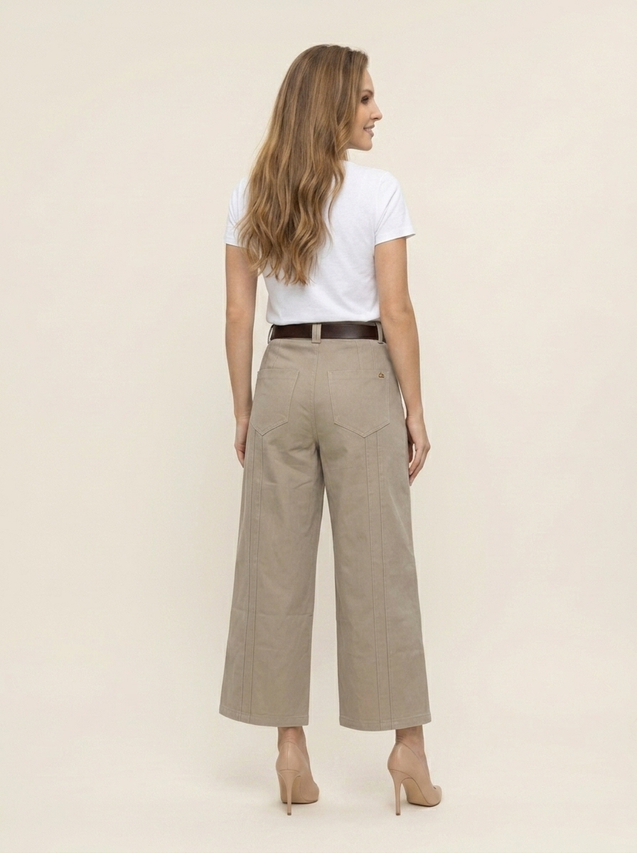 Khaki Seam Pants