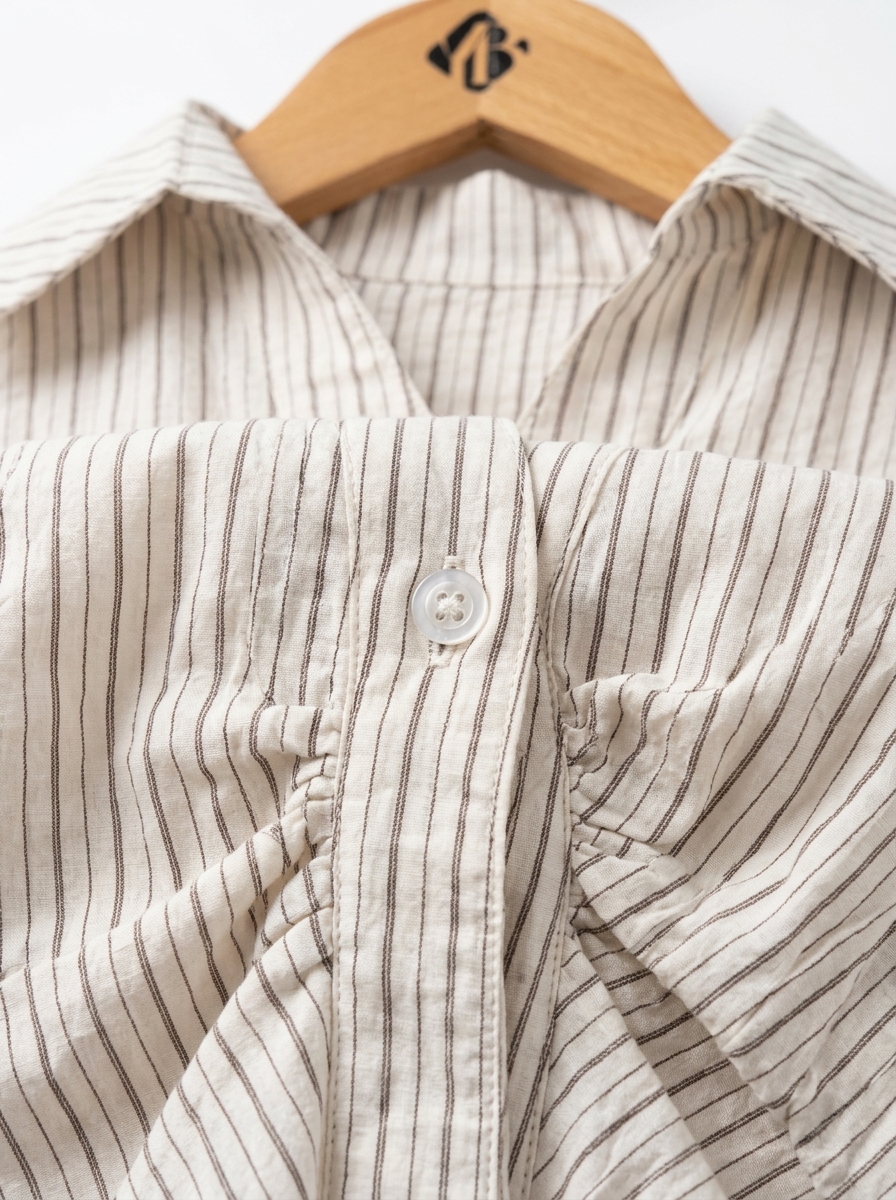 Striped Ruched Blouse