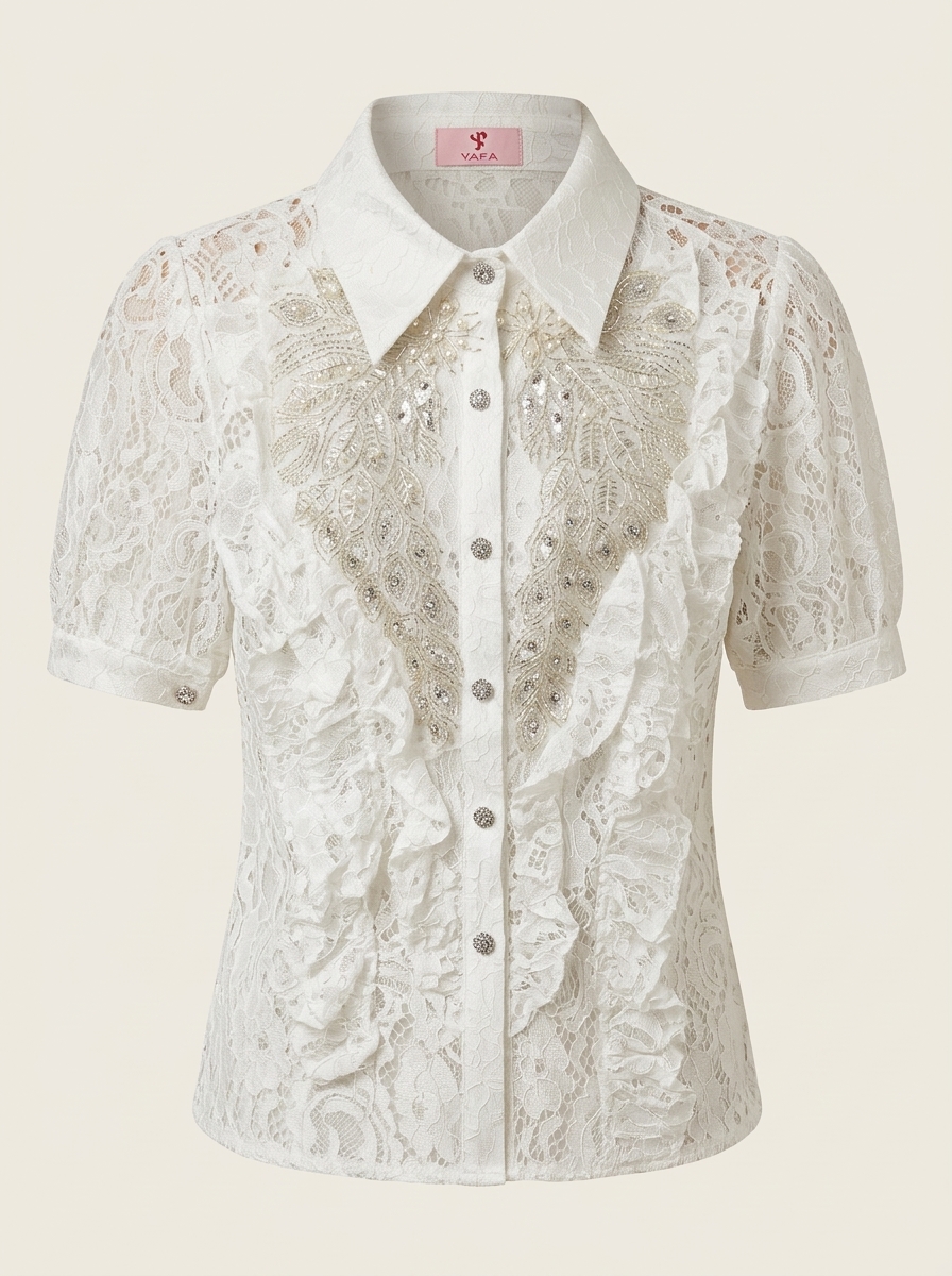 Lace Pearl Blouse
