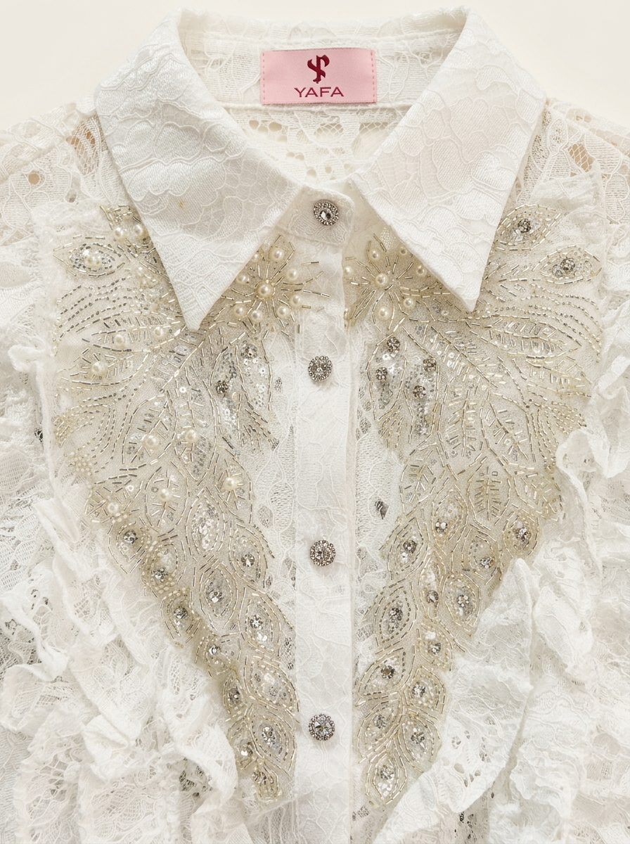Lace Pearl Blouse
