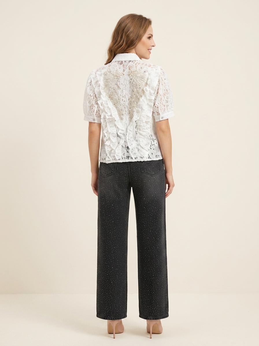 Lace Pearl Blouse