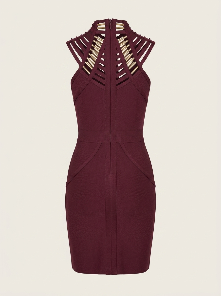 Burgundy Glam Dress