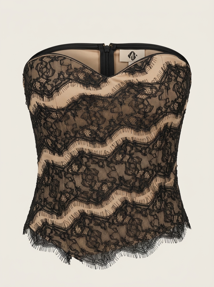 Noir Lace Bustier