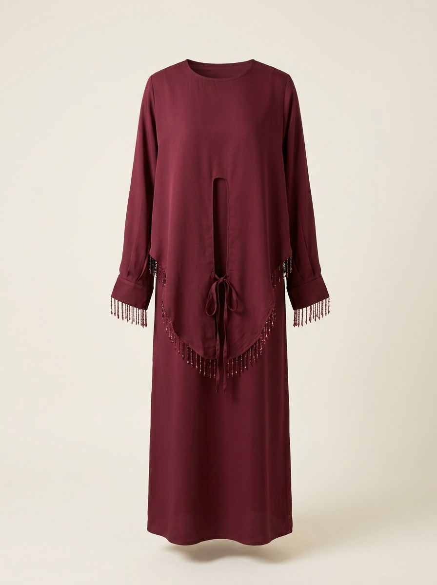 Maroon Inner Abaya