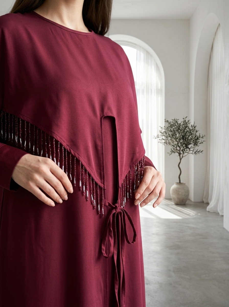 Maroon Inner Abaya