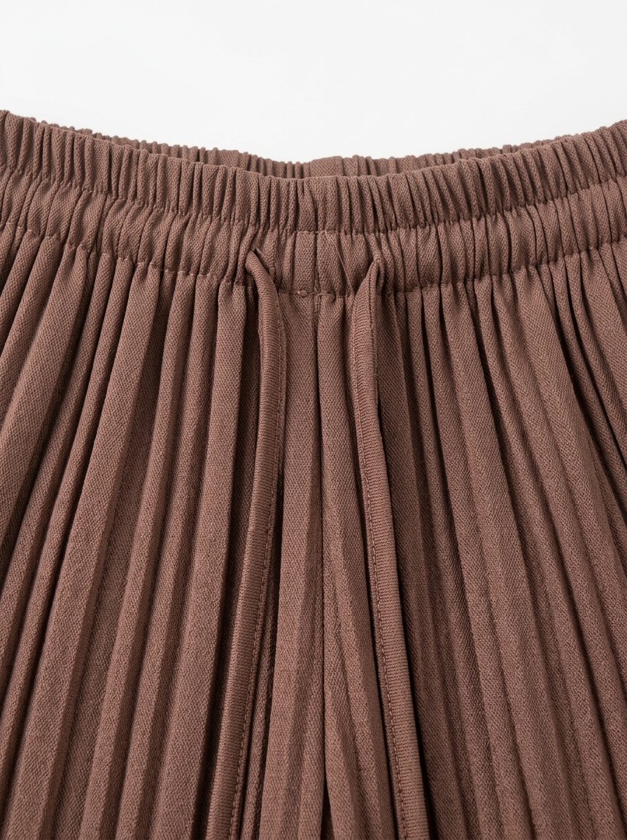 Pleated Wide-Leg Pants