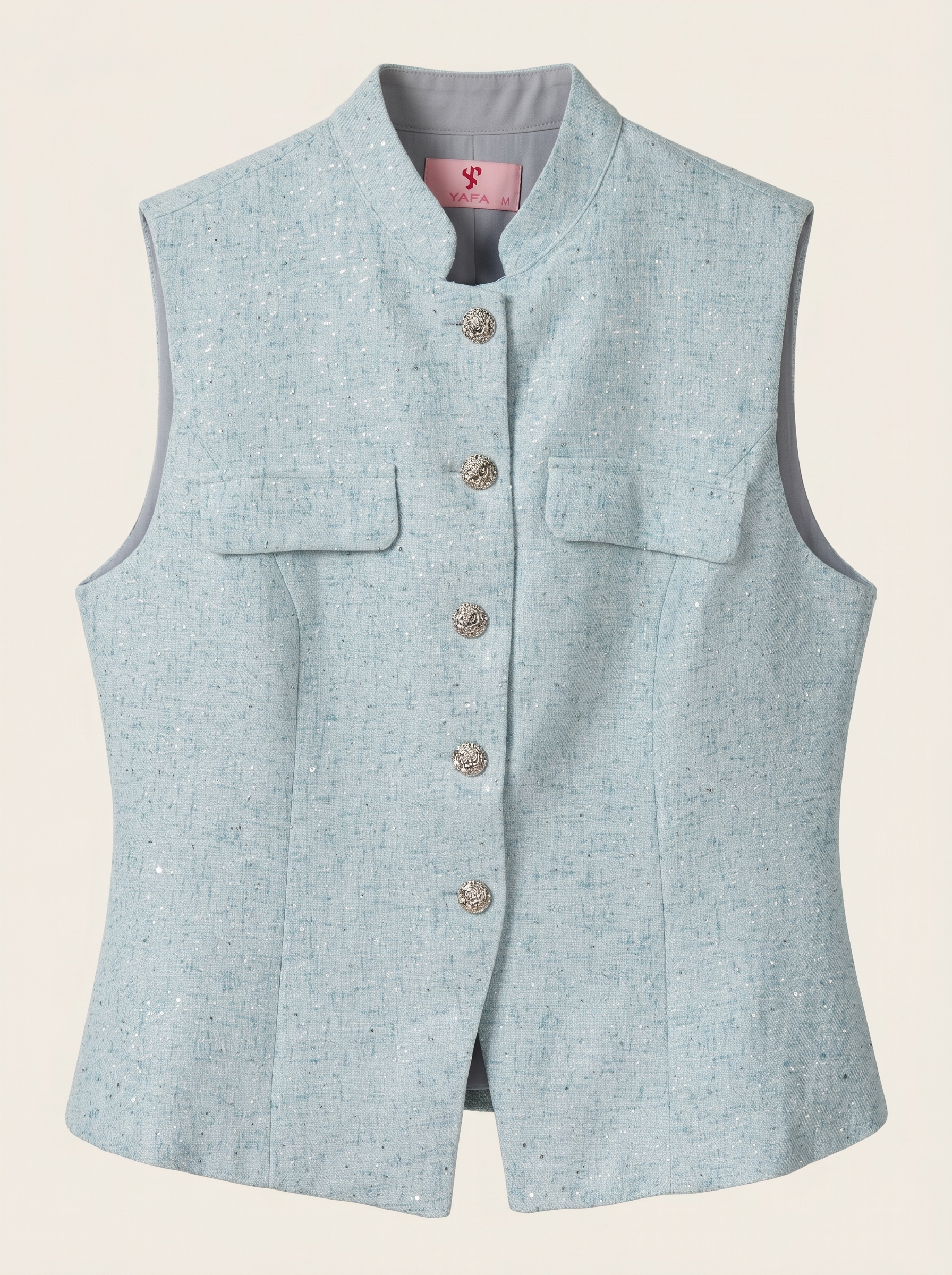 Sparkle Tweed Vest