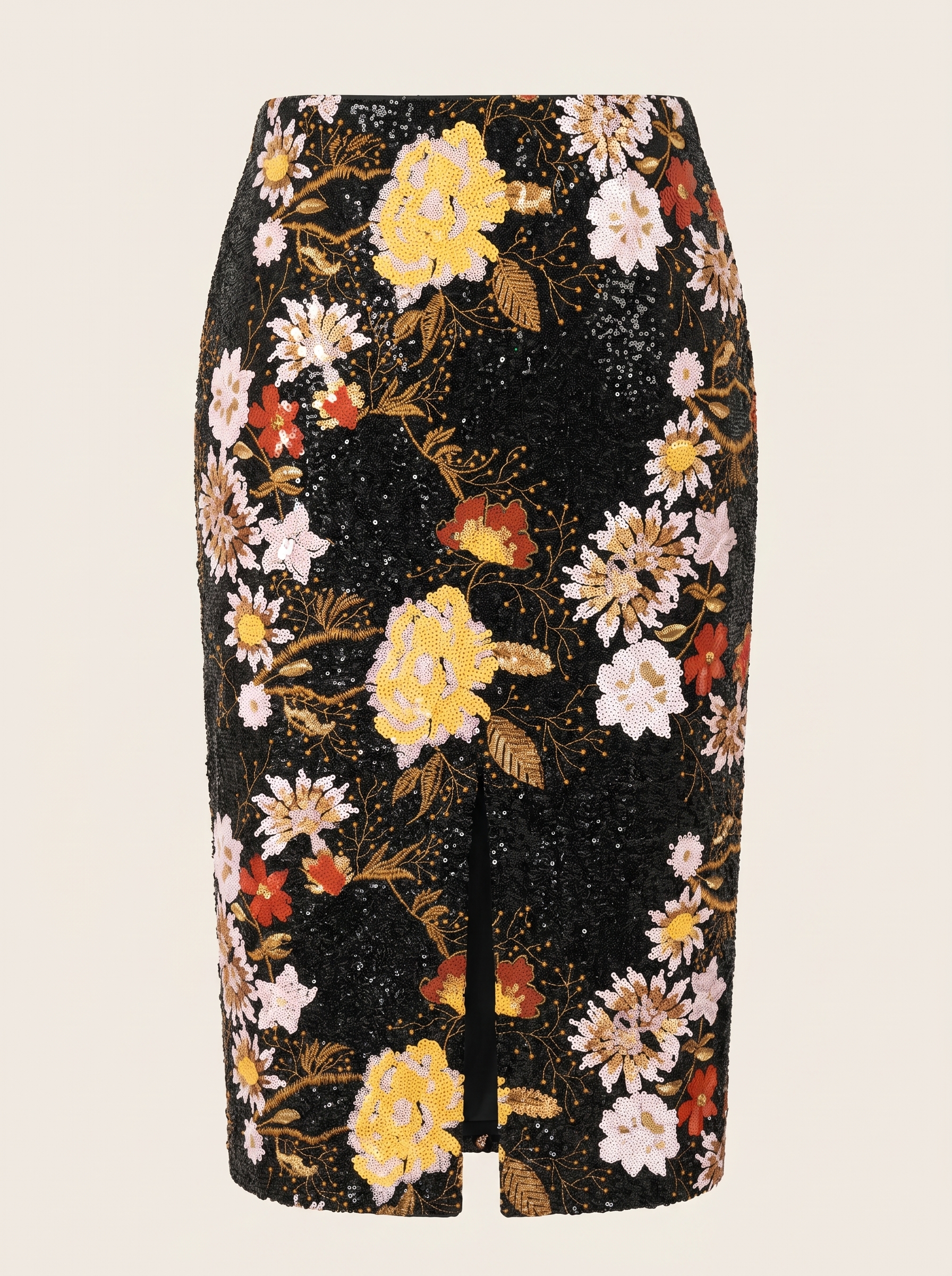 Floral Sequin Skirt