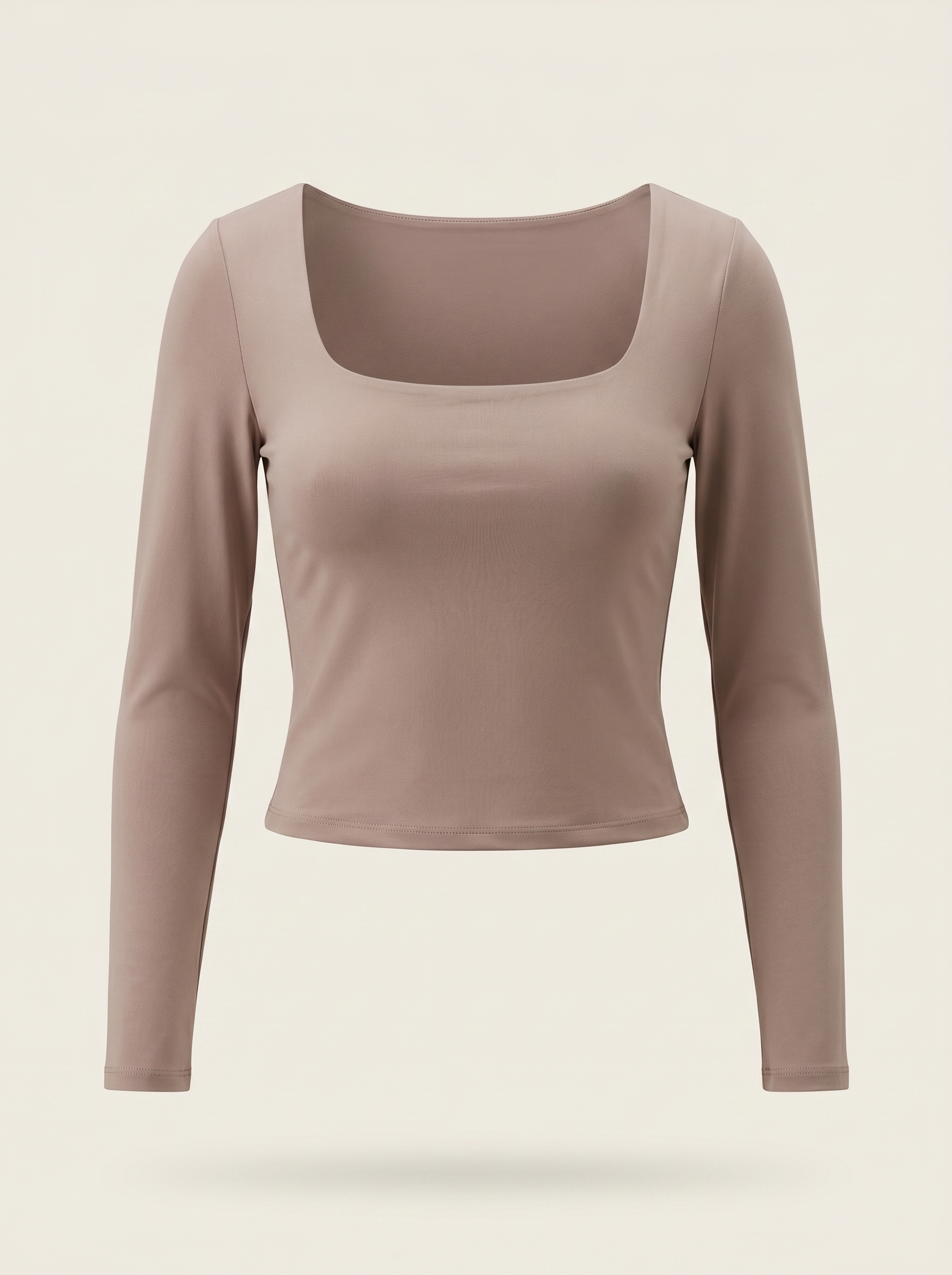 Square Neck Long Sleeve Top