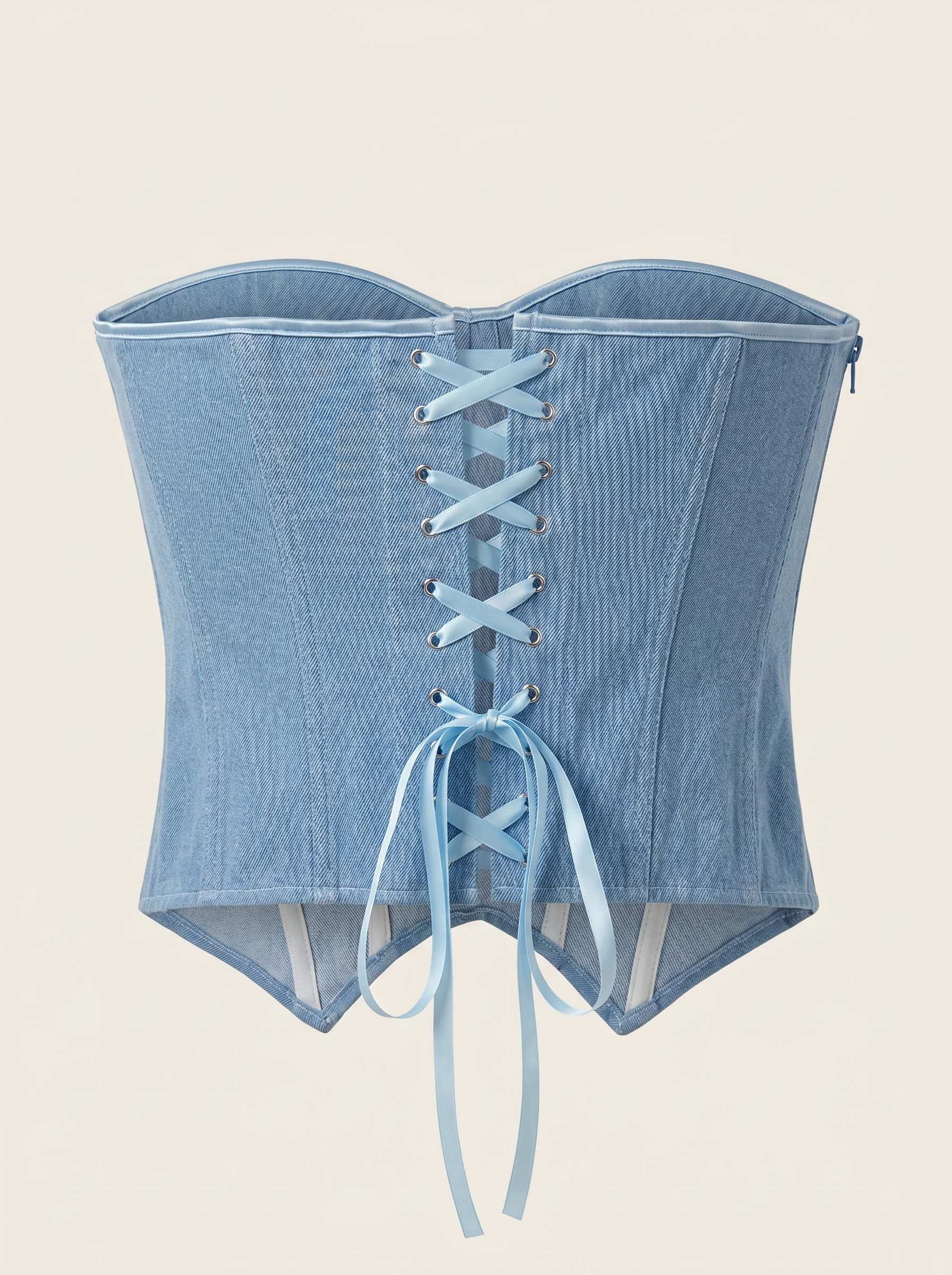Denim Corset Top