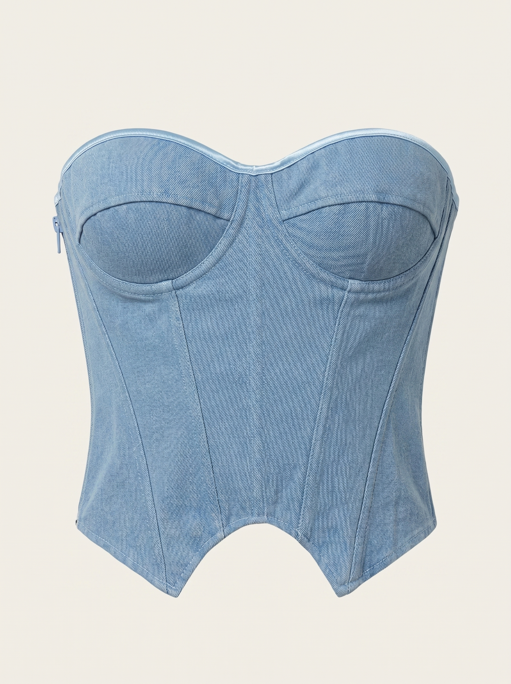 Denim Corset Top