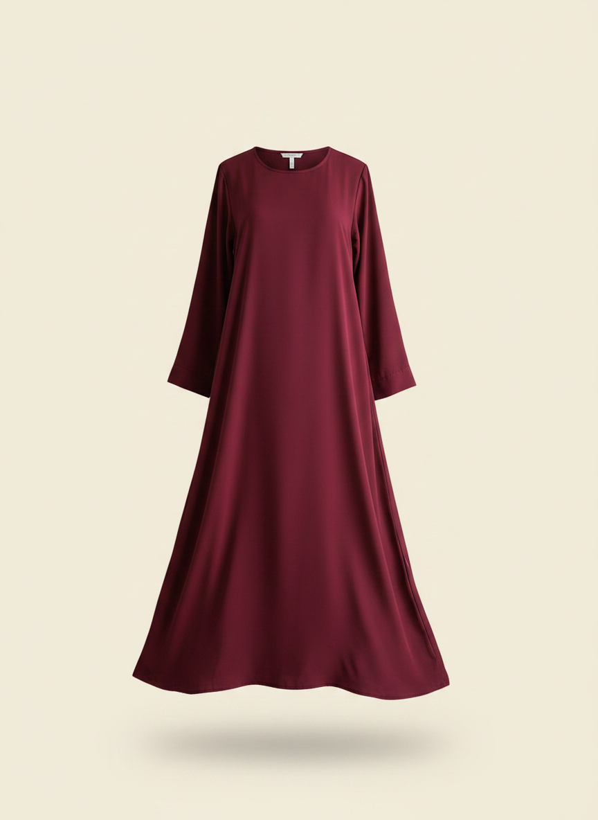Maroon Inner Abaya