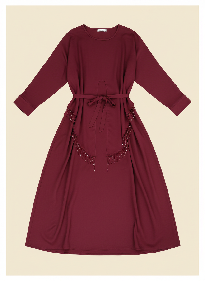 Maroon Inner Abaya