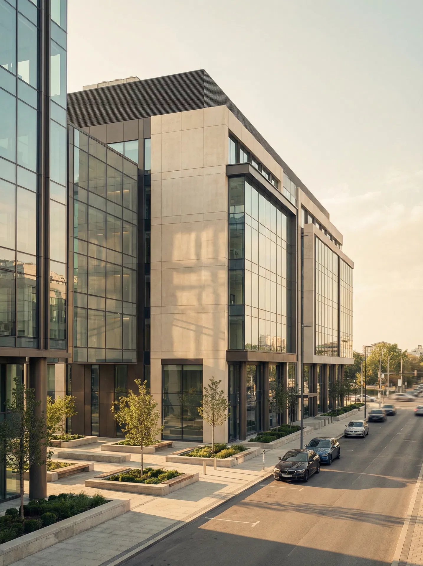 Commercial real estate building