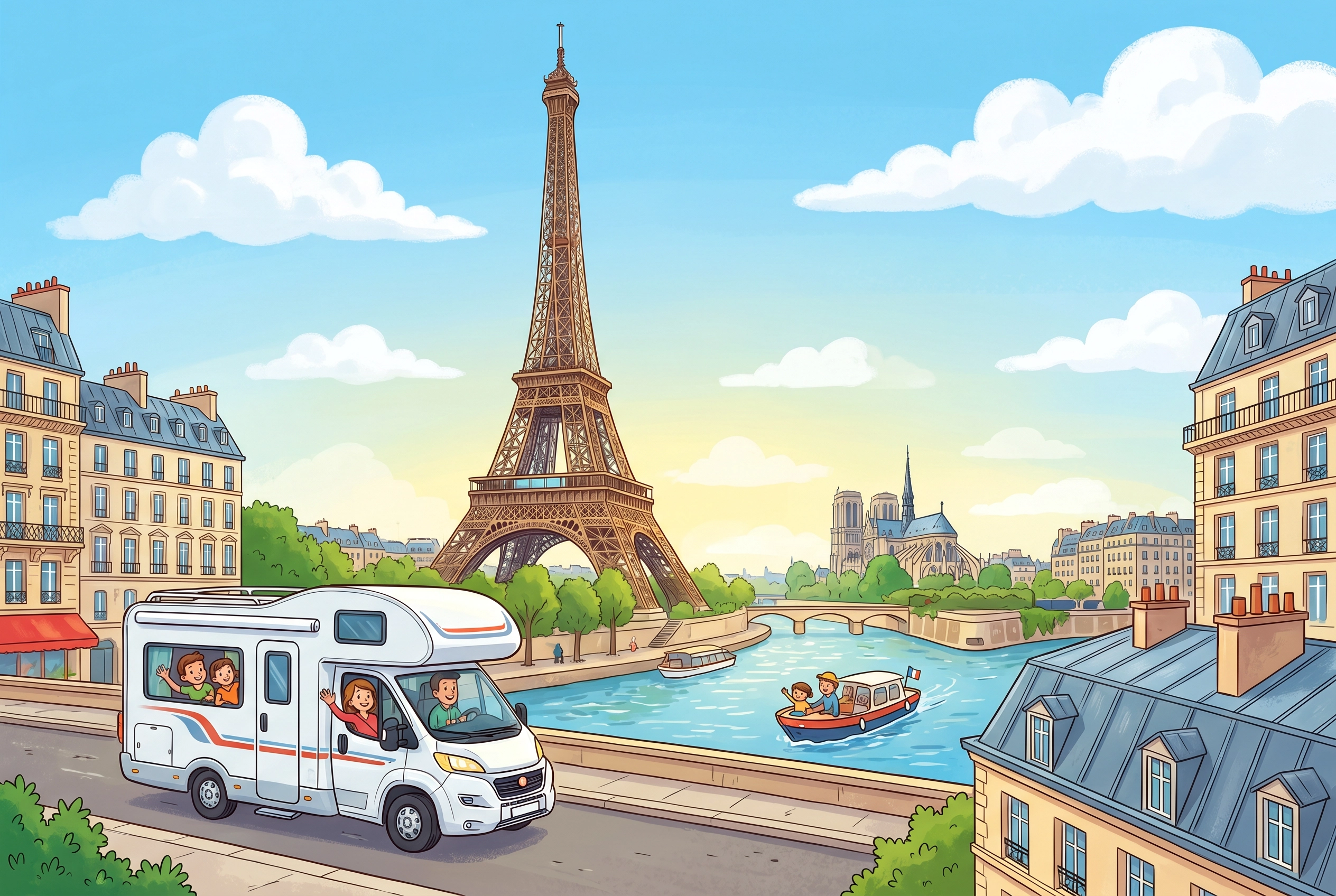 Paris im Vorbeifahren