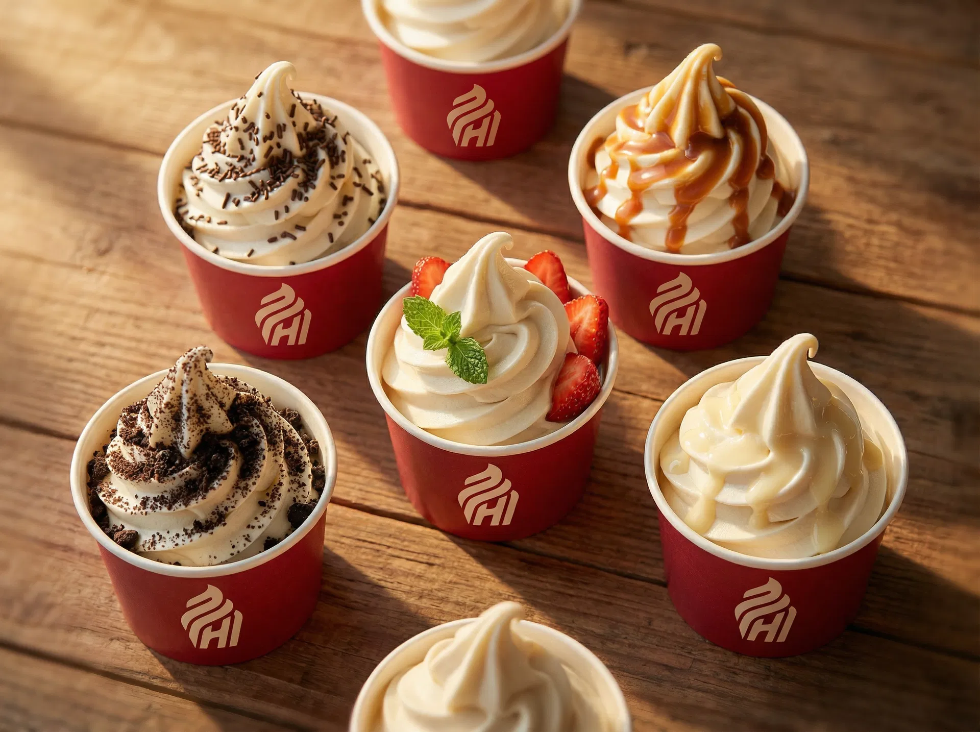 Variedade de sorvetes Há Massinha