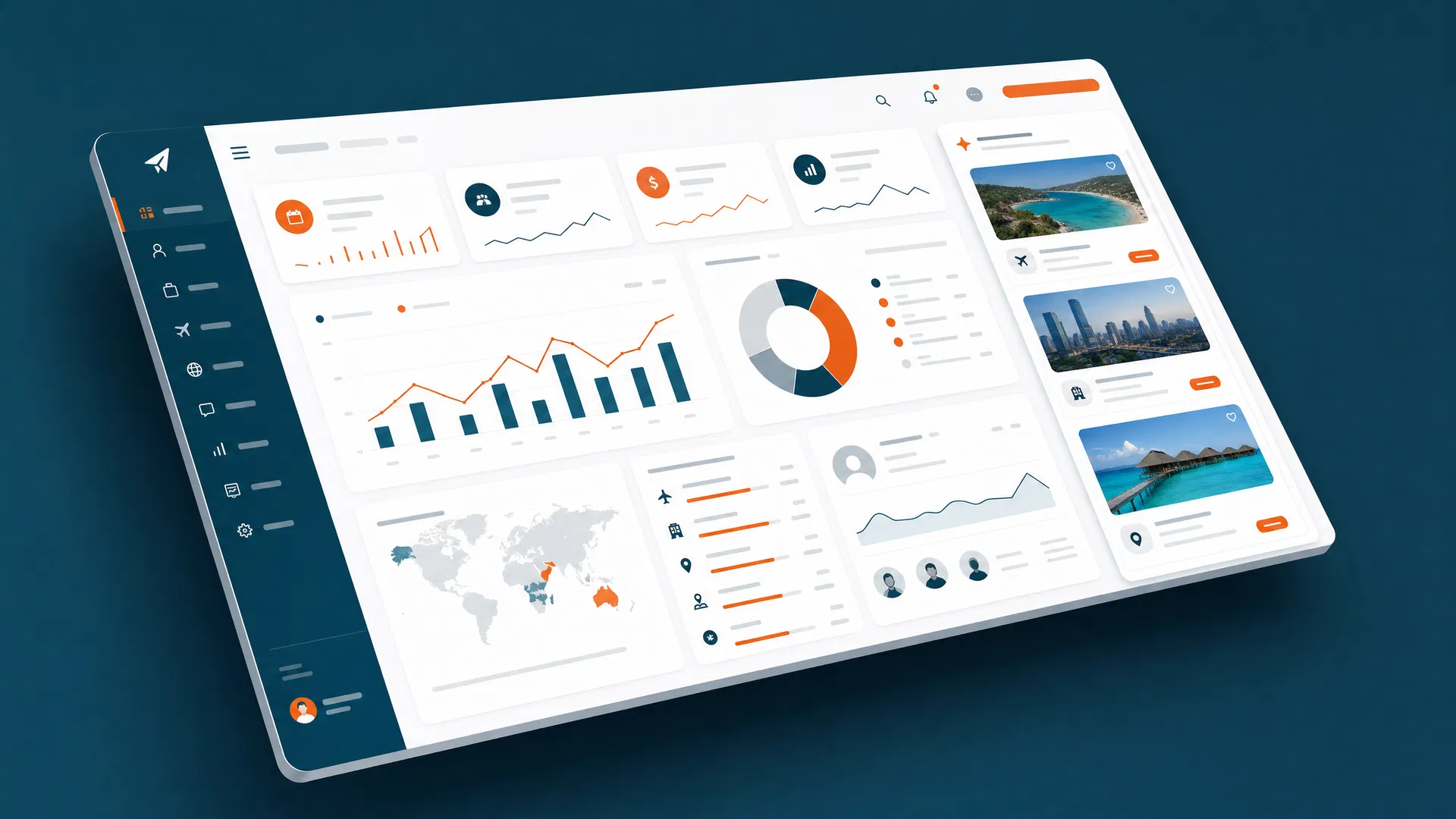 TravelCRM Dashboard