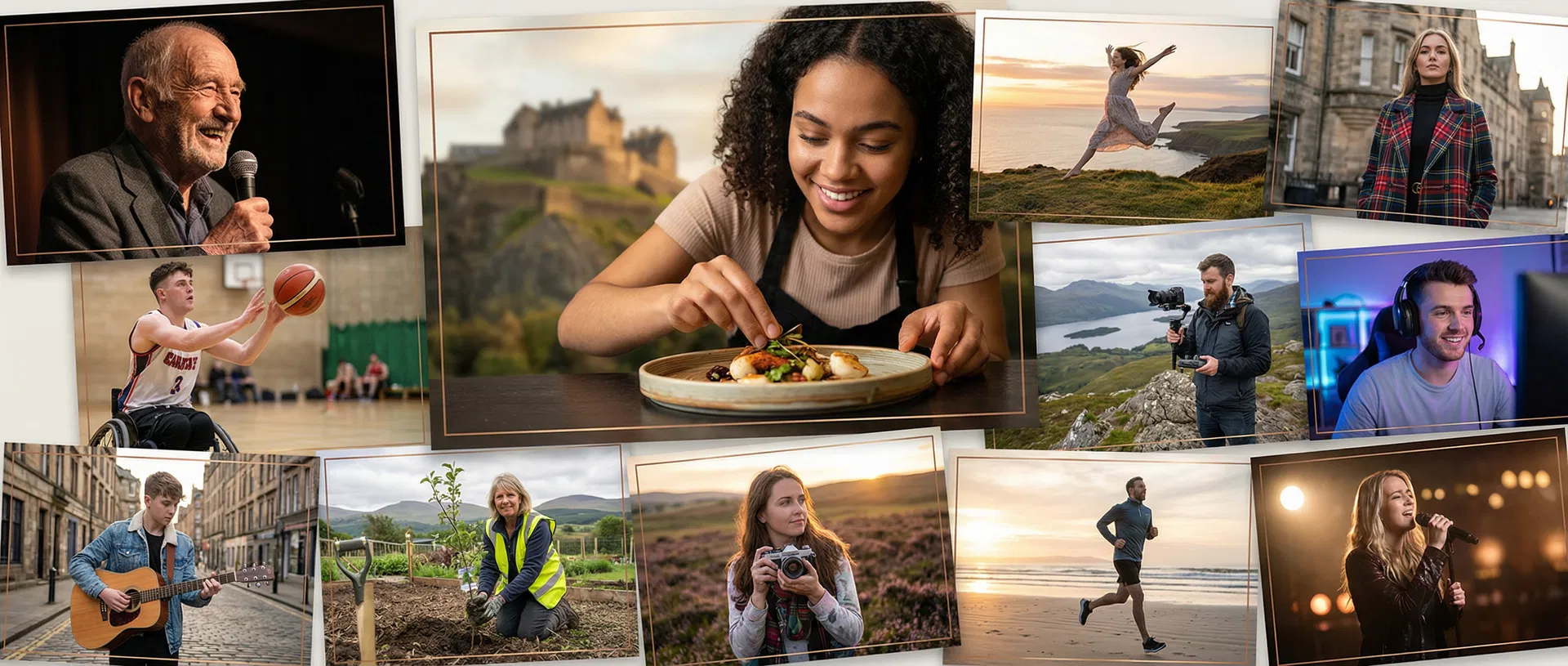 Scotland's diverse creative talent — food, tourism, sports, fashion, gaming, dance and more