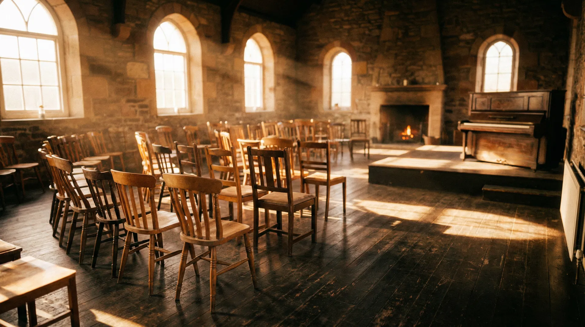 Scottish community gathering celebrating together