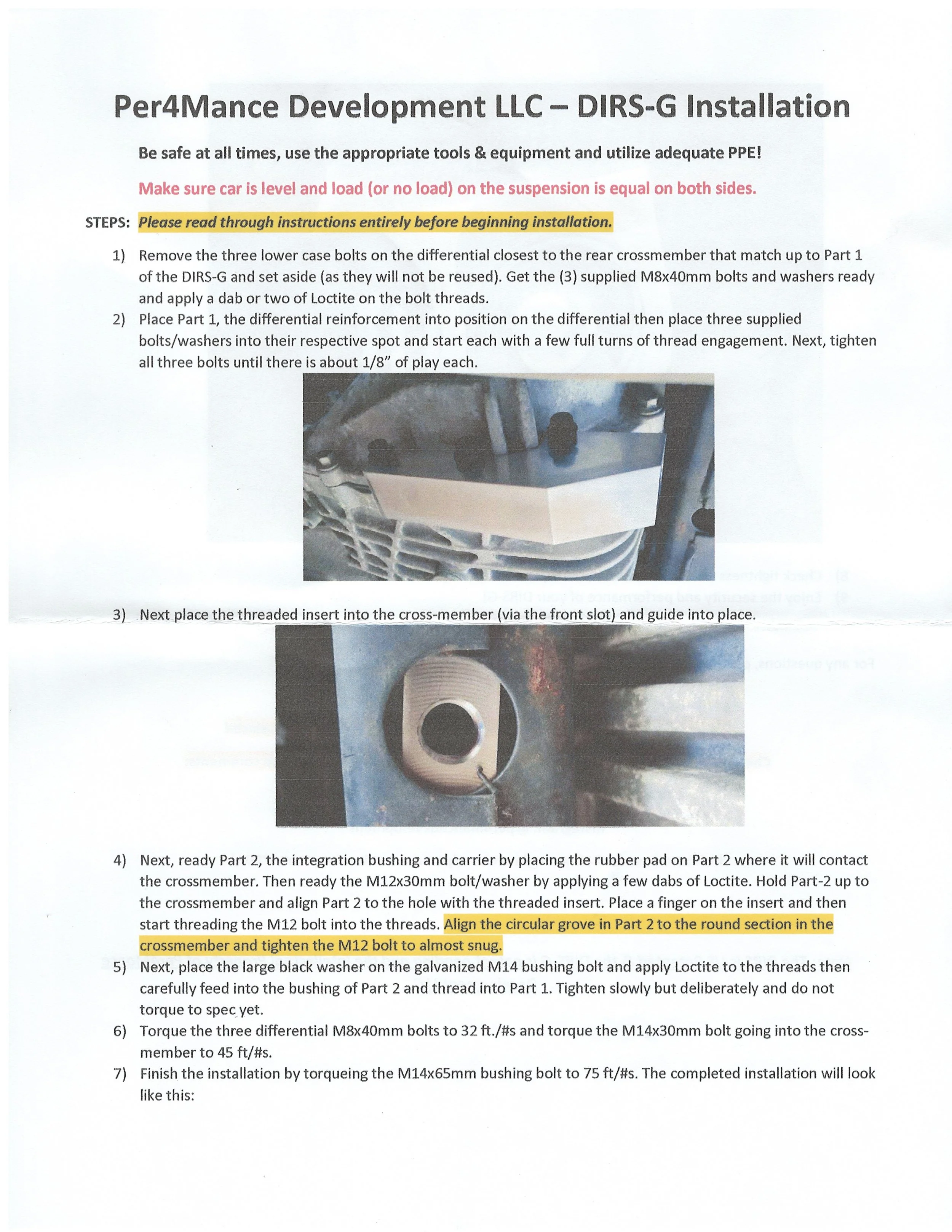 LD Pre-Facelift (2009-2014) Dodge Charger/Challenger/Chrysler 300 Rear Differential Brace (DIRS-G) by Per4mance Development for V8 RWD Models thumbnail 6