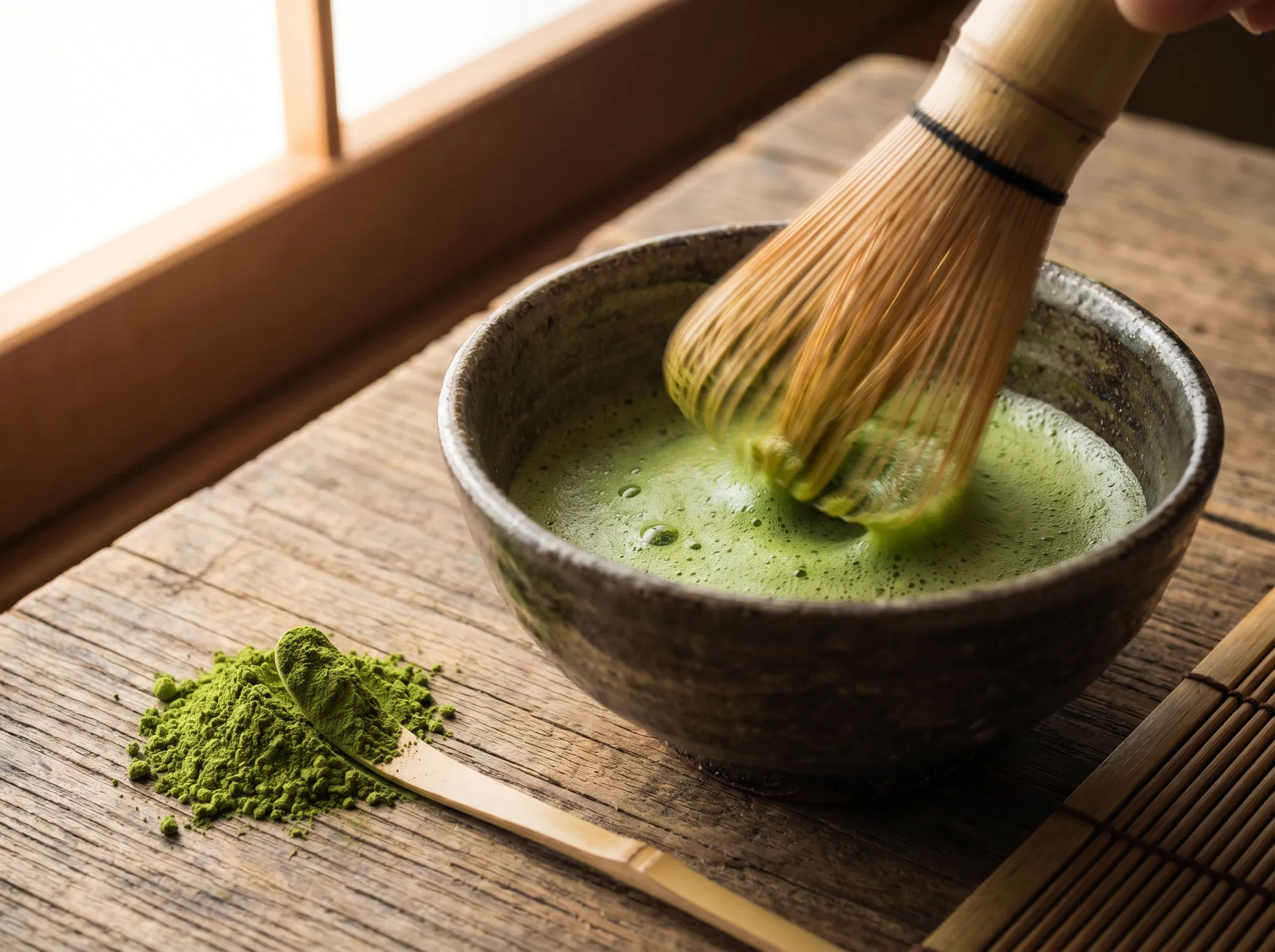Traditionelle Matcha-Zubereitung
