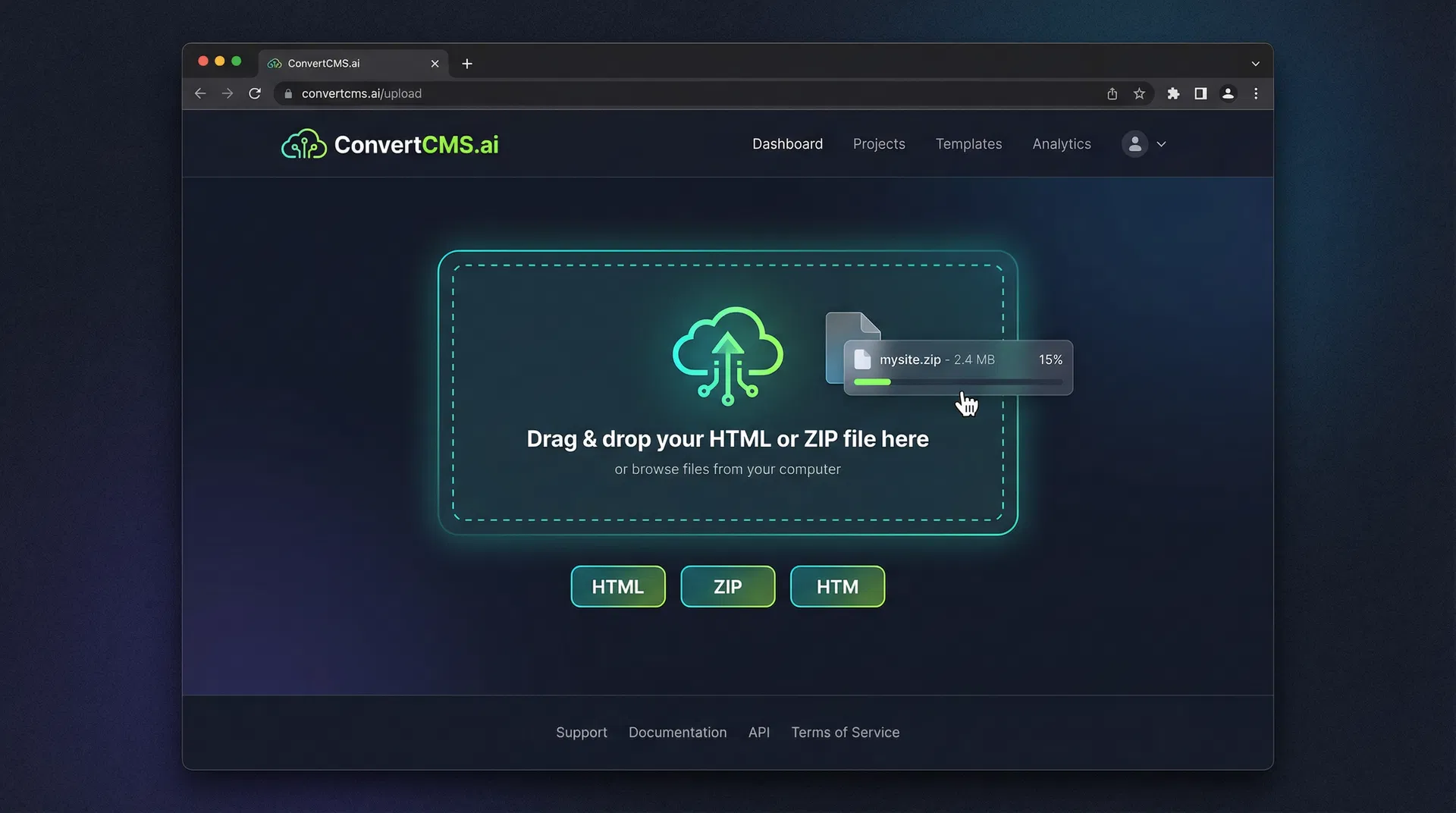 Step 01: Upload Your Files
