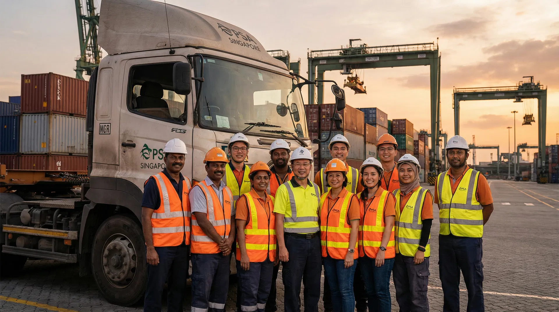 Hoysan team at PSA port