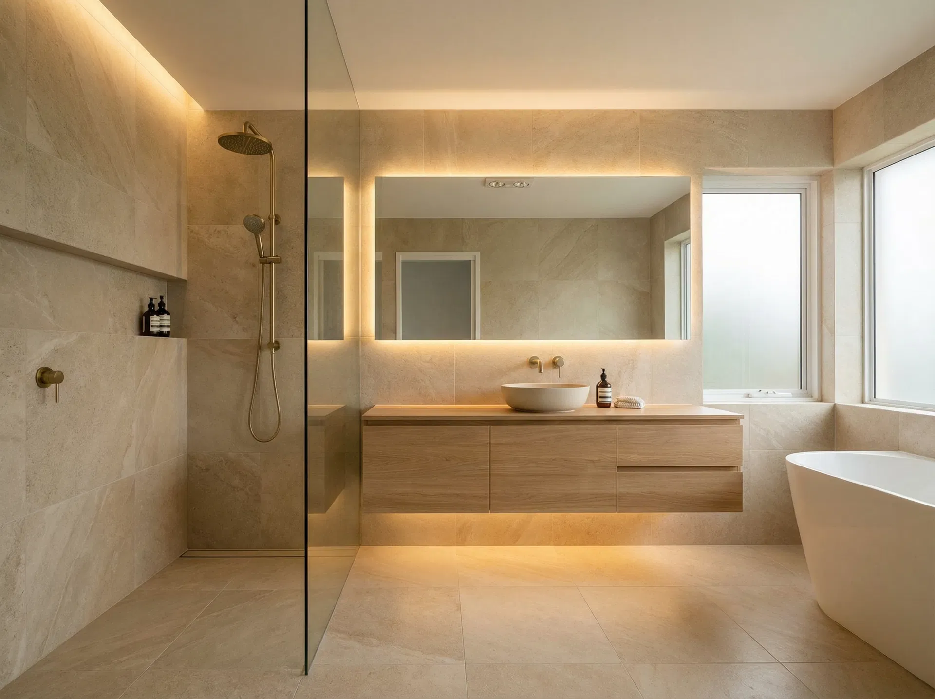 Badezimmer-Renovation