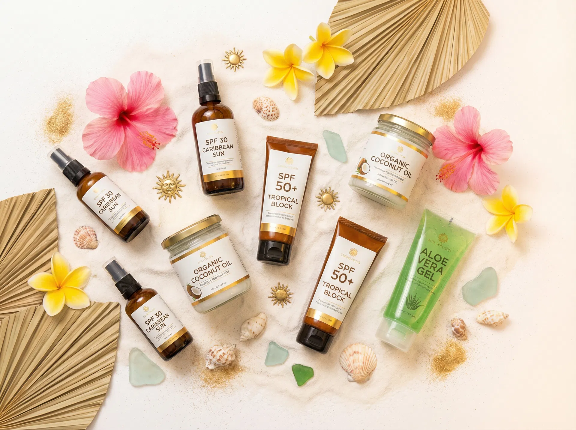 Produits de protection solaire caribéens