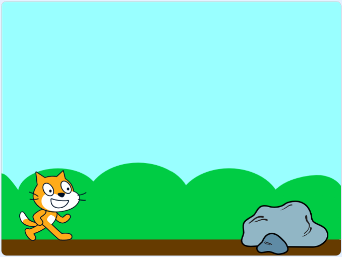 🐱 Scratch 專題:貓咪大跳躍 (Dino Run)